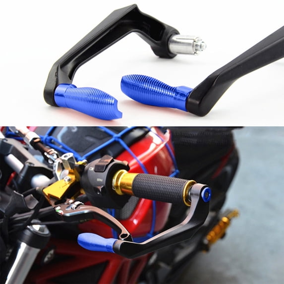 Kchsji Motorcycle Handguard Fall Protection Brake Horn Aluminum Alloy, Universal Handlebar Guard for Motorcycles Scooters Dirt Bikes, Crash Safety Accessory for Off-Road Racing Touring Riding