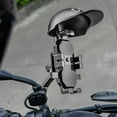 thumbnail image 1 of Kchsji Motorcycle Phone Holder with Helmet Rain Sun Shield Octodontic Fixed Mount for Navigation GPS Cell Phone Secure Grip for Motorcycles Scooter Outdoor Riding Adjustable Mount Mobile, 1 of 6