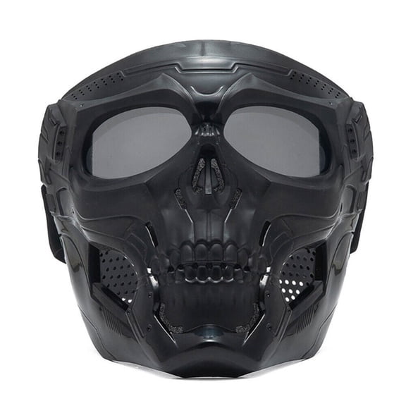 Kchsji Motorcycle Shield Windproof Riding Glasses and Ski Goggles, Outdoor Protective Goggles with Skull Mask, Ideal for Cycling, Off-Road, and Motorbike Enthusiasts