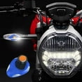 thumbnail image 1 of Kchsji Motorcycle Turn Signal Double-Sided LED, High Visibility Indicator Light with Base Gasket for Secure Installation, Customization for Motorbike Modification Safety Night Riding, 1 of 6