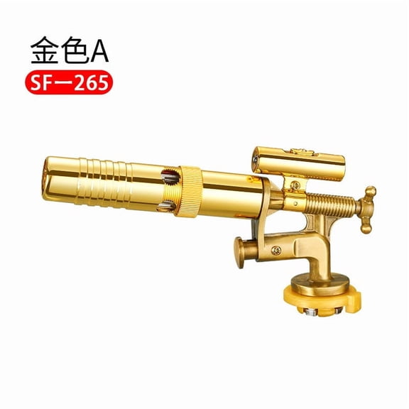 Kchsji Multi-Purpose Blow Torch, 1300°C Flame for Cooking, BBQ, Baking, and Metalwork, Adjustable Flame, LED Light, Solid Metal Construction, Works at Any Angle