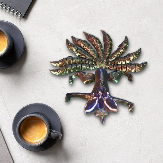 Kchsji Nine Tailed Fox Statue, 3D Printed Desk Decor Figurine, Anime Animal Sculpture for Home Office Shelf Bookcase Collectors Gift, Halloween Christmas Party Favors Decorations