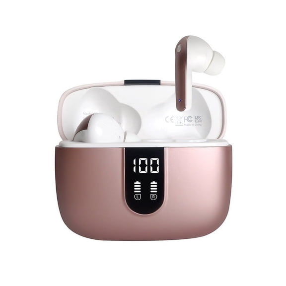 Kchsji Noise-Cancelling Bluetooth Earphones 54 8H Battery 15M Range IPX4 Waterproof Voice Control Touch for Gym Commute Travel Workout Office Calls Music Gaming Podcasts Audiobooks