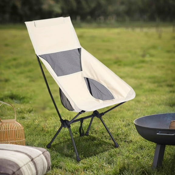 Kchsji Outdoor Folding Portable Chair – Lightweight Camping, Barbecue, Fishing, and Leisure Chair, Compact Foldable Design, Comfortable Backrest, Supports up to 250 Pounds for Outdoor Activities