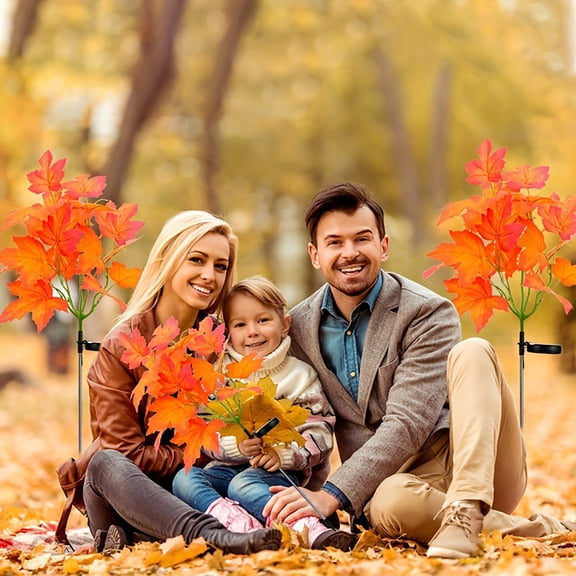 Kchsji Outdoor Solar Maple Tree Light, Solar-Powered Maple Leaf Decoration, IP65 Waterproof, Adjustable Branches, Perfect for Garden, Patio, Yard, Outdoor Ambiance and Events