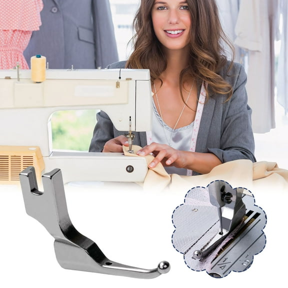 Kchsji P369 Bead Sequin Presser Foot Sewing Accessory for Wedding Dress Fabric DIY Projects Industrial Flatbed Machines Multi-Purpose Tool Precision Crafting Fashion Tailoring Use