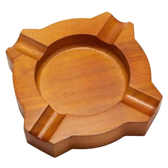 Kchsji Personalized Walnut Ashtray, Elegant Wooden Outdoor Ashtray for Cigar and Smoking Accessories, Perfect Gift for Fathers, Grandfathers, and Husband’s Birthdays