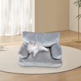 thumbnail image 1 of Kchsji Pet Couch Bed Washable Small Medium Dog Cat Sofa with Non-Slip Bottom PU Leather Raised Edges for Small Dogs Cats Puppies Rest Home Room Backyard Lounging Cozy Comfort Relaxation, 1 of 1