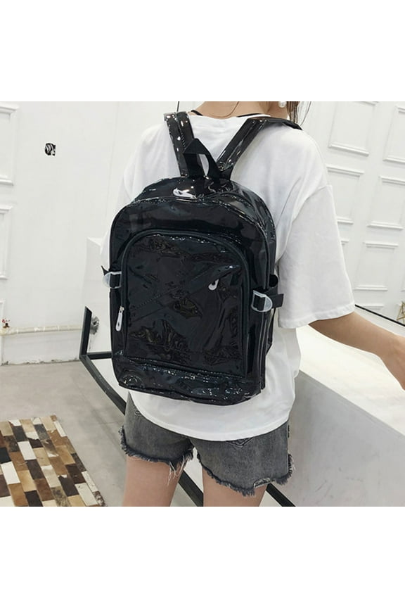 Plastic Candy Color Transparent Backpack, Fluorescent Jelly Schoolbag for Students, Fashionable and Lightweight, Perfect for Spring and Summer, Suitable for Daily Use, Travel, and School