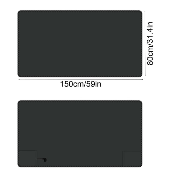Kchsji Portable 5V USB Heated Car Blanket Winter Warmth Electric Heating Soft Throw Adjustable Temperature Fast Heating for Road Trips Camping RV Office Home Travel Vehicle Use
