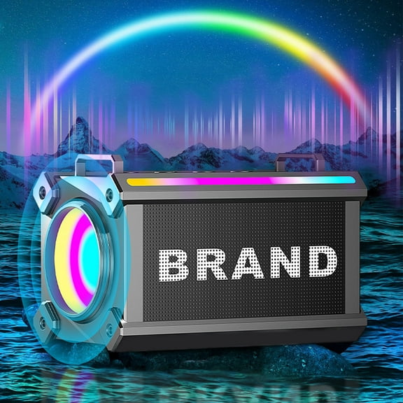 Kchsji Portable Bluetooth Speaker With Strap High Volume Wireless Audio Deep Bass Stable Signal Outdoor Music Playback for Camping Hiking Picnic Beach Party Travel Entertainment