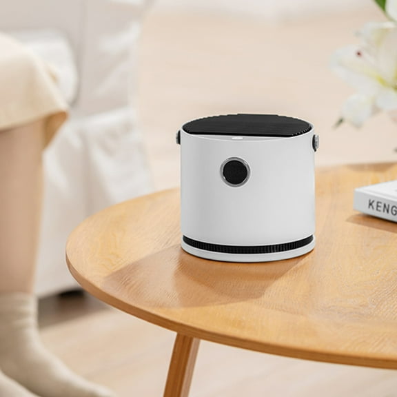 Kchsji Portable Desktop Air Purifier USB Rechargeable HEPA Filter 99.97% Efficiency Negative Ion 3 Speed 360°Circulation Quiet Operation for Home Office Bedroom Car Removable Filter 3000mAh Battery