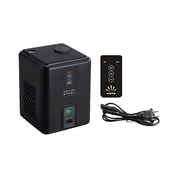 Kchsji Portable Mini Stage Light With Remote Control, Rapid Hot-Start Effect Machine For Weddings Parties DJ Events, Compact High-Output Fog Or Powder Display Device For Small Indoor Outdoor Venues