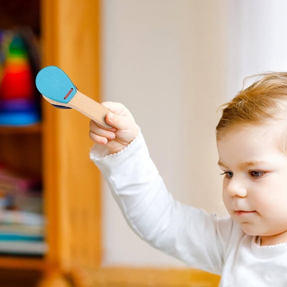 Kchsji Rattle Board Clapper, Musical Percussion Instrument, Finger Rattle for Music Training, Bright Colors, Hand-Eye Coordination, for , Music Enthusiasts, Classroom, and Developmental Play