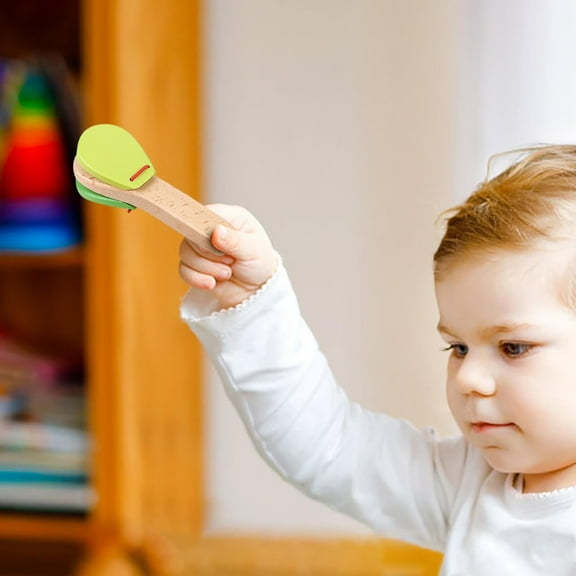 Kchsji Rattle Board Clapper, Musical Percussion Instrument, Finger Rattle for Music Training, Bright Colors, Hand-Eye Coordination, for , Music Enthusiasts, Classroom, and Developmental Play