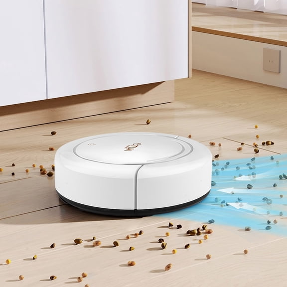 Kchsji Robot Vacuum and Mop Combo 3-in-1 Self-Charging Smart Navigation, 1200Pa Strong Suction, 60mm Ultra-Thin, 55dB Quiet, Dual Brushes, 90min Runtime, for Pet Hair Hard Floor Carpet Home Daily Use