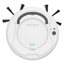 Kchsji Robot Vacuum and Mop Combo, Self-Charging Strong Suction Quiet Fully Automatic Mopping Machine Dual Side Brushes Cleans Hard Floors Carpets Pet Hair Intelligent Household Cleaning Machine B