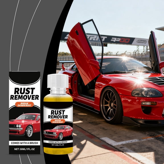 Kchsji Rust Remover 30ml - Compact Multi-Purpose Rust Cleaner for Automobiles Metals Furniture, Fast Acting Stain Removal, Convenient Application for Home Workshop and Daily Cleaning