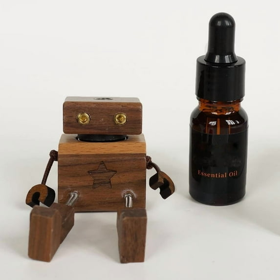 Kchsji Shaking Wooden Man Figurine, Handmade Wooden Car Dashboard Decoration, Gentle Motion for Calming Visual Stimulation, Unique Display for Cars, Desks, or Shelves, Ideal Gift for Collectors