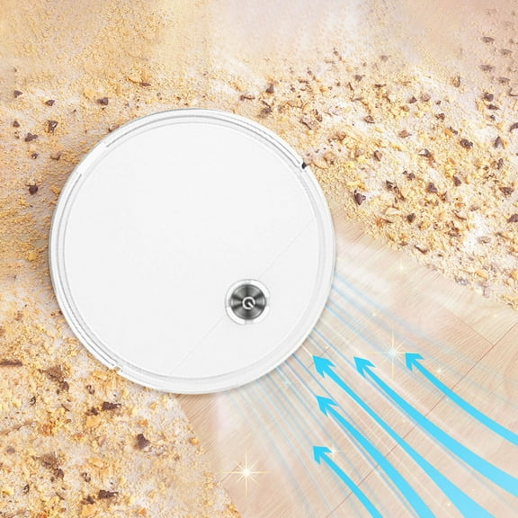 Kchsji Smart Sweeping Robot Water Tank Vacuum Mop 3-in-1 Automatic Floor Cleaner Remote Control with Strong Suction Multi-Mode Cleaning for Home Office Apartment Hardwood Tile