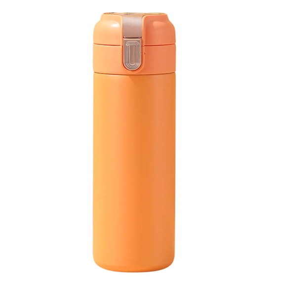 Kchsji Smart Temperature Display Travel Mug,One Button Bouncing Lid,Leakproof Lockable 316 Stainless Steel Vacuum Insulated Cup,Keeps Hot 12H Cold 24H,Easy Clean Portable for Office CampingOrange