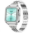 thumbnail image 1 of Kchsji Smart Watch for Women, 157 Inch Fitness Tracker with Bluetooth Calls Voice Assistant, Heart Rate Sleep Monitor IP68 Waterproof 21 Sports Modes Smartwatch for iOS Android, 1 of 3