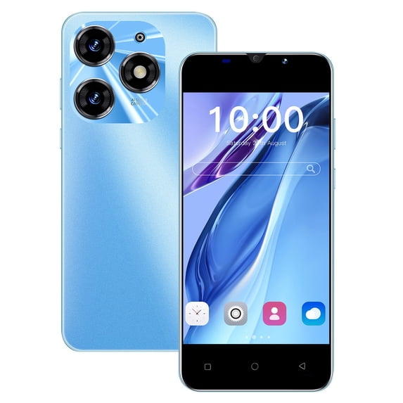 Kchsji Smartphone Spark 10 Pro 55" HD 1GB+8GB 3G MTK6580 Quad-Core CPU Front 2MP Rear 2MP Camera Dual SIM Face Recognition GPS Wi-Fi Multimedia for Calling Messaging Browsing Daily Life Use