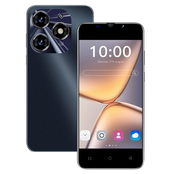 Kchsji Smartphone Spark 10 Pro 55" HD 1GB+8GB 3G MTK6580 Quad-Core CPU Front 2MP Rear 2MP Camera Dual SIM Face Recognition GPS Wi-Fi Multimedia for Calling Messaging Browsing Daily Life Use