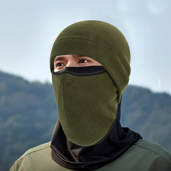 Kchsji Sports Riding Ski Mask Windproof Helmet Liner Fleece Face Cover Neck Mouth Shield for Motorcycle Cycling Skiing Snowboarding Outdoor Cold Protection Thermal Winter Sports Gear Accessories