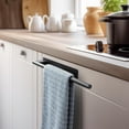 thumbnail image 1 of Kchsji Stainless Steel Hand Towel Rack Wall Mounted, Self-Adhesive Bathroom Towel Holder, Brushed Finish Modern Design, Ideal for Bathroom, Kitchen, and RV, Easy Installation, Space-Saving Solution, 1 of 6