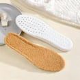 thumbnail image 1 of Kchsji Thermal Wool Insoles 27.3x8.8cm Airflow Vents High Resilience 95%Polyester 5%Spandex Cut-to-Fit Warm Cushion for Winter Boots Hiking Shoes Cold Weather Protection 78g Coffee Gray White 2 Pairs, 1 of 6