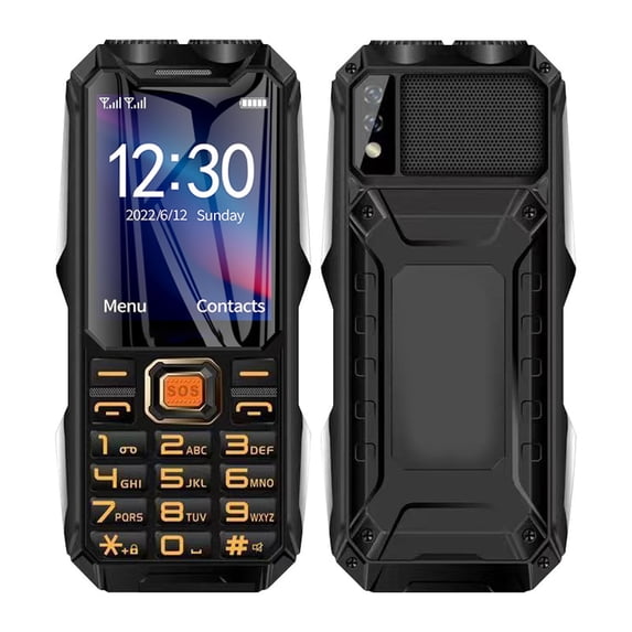 Kchsji Thin Cell Phone for Elderly with 2G Network, Large Screen, Voice Dialing, Long Battery Life, Waterproof, Easy to Operate for Seniors and Those with Limited Technology Familiarity