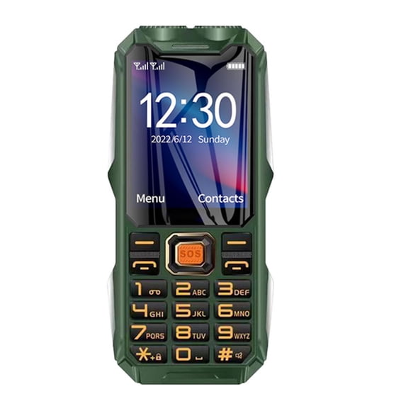 Kchsji Thin Cell Phone for Elderly with 2G Network, Large Screen, Voice Dialing, Long Battery Life, Waterproof, Easy to Operate for Seniors and Those with Limited Technology Familiarity