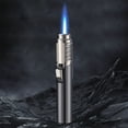 thumbnail image 1 of Kchsji Torch Lighter Outdoor Windproof Straight Flame Adjustable Refillable Metal 360° Ignition for Camping Hiking Kitchen BBQ Emergency Fire Starter Gift for Men Women Durable Compact All-Weather, 1 of 6