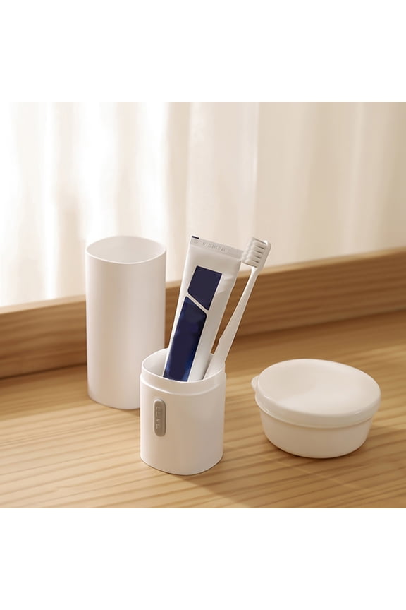 Travel Toothbrush with Cover Portable Storage Case for Camping Business Trip School Bathroom Toothpaste Organizer Hygienic Easy Carry Multipurpose Travel Toiletries Container
