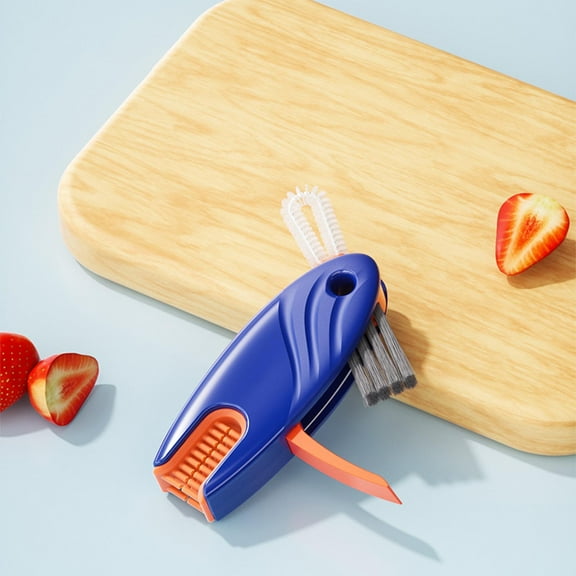 Kchsji U-Shaped 4-in-1 Lid Brush - Versatile Cup, Bottle, Rim Cleaning, Tight Space Reach, Safe Materials for Drinkware, Bottles, Home, Kitchen, Household, Decorations, Party Favors