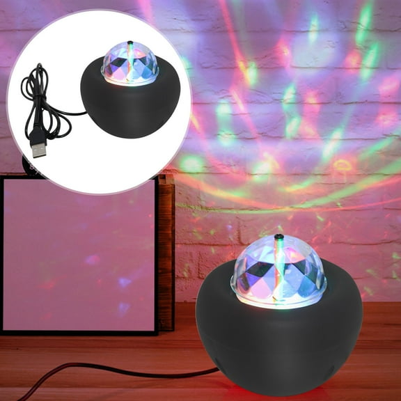 Kchsji USB Stage Light Rotating LED Disco Light RGB Color Effect Party Lights DJ Club Lighting Decorations for Party Bar KTV Car Interior Holiday Celebration Events