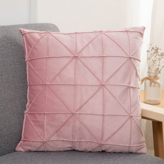 Kchsji Velvet Check Bed Headrest Backrest Cushions - Soft Decorative Lumbar Support for Headboard Sofa Floor Cushions Comfortable Throw Pillows for Bedroom Living Room Hotel Holiday Party Decor