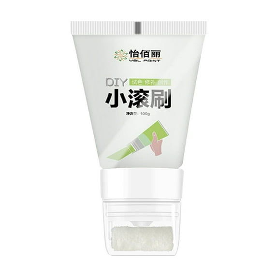 Kchsji Wall Repair Paint with Small Roller, Graffiti Cover for Quick Wall Touch-ups, Eco-Friendly for Cracks & Stains, Fast Drying & Easy to Apply, Ideal for DIY Projects & Homeowners