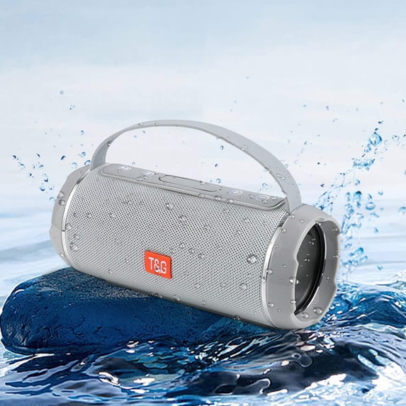 Kchsji Waterproof Cycling Bluetooth Speaker Portable 45Wx2 Loudspeaker with Hands-Free Call, FM Radio MP3 Card Playback, Long Battery Life for Camping Travel Outdoor Adventures Home Use