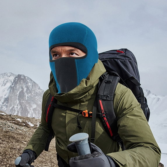 Kchsji Winter Outdoor Face Mask Neck Gaiter Fleece Hood Cold Weather Protection for Skiing Snowboarding Cycling Motorcycle Outdoor Sports Windproof Thermal Full Face Cover Winter Riding Gear