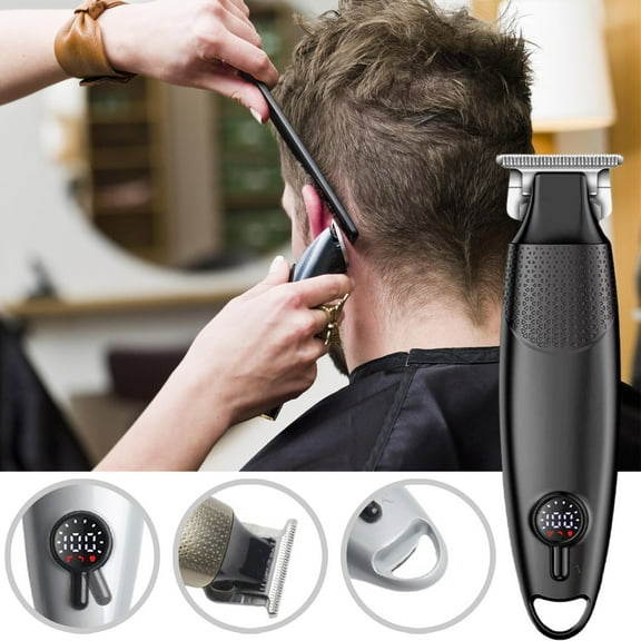 Kchsji Wireless Men’s Hair Clipper 0mm Precision Grooming Tool Cordless Rechargeable Adjustable Cutting Beard Hair Styling Salon Results For Home Travel Professional Grooming