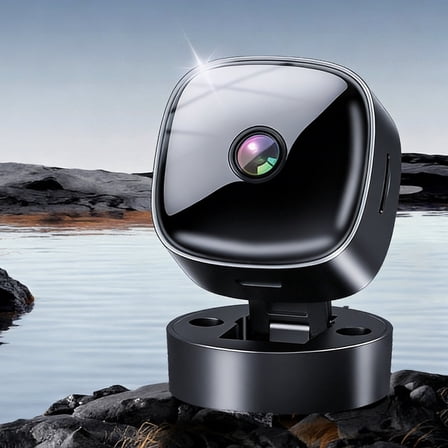 Kchsji Wireless WiFi Mini Card Camera HD Wide-Angle Remote Indoor Monitoring Night Vision Real-Time Streaming for Home Office Nursery Balcony Elderly Pet Surveillance Daily Safety Use