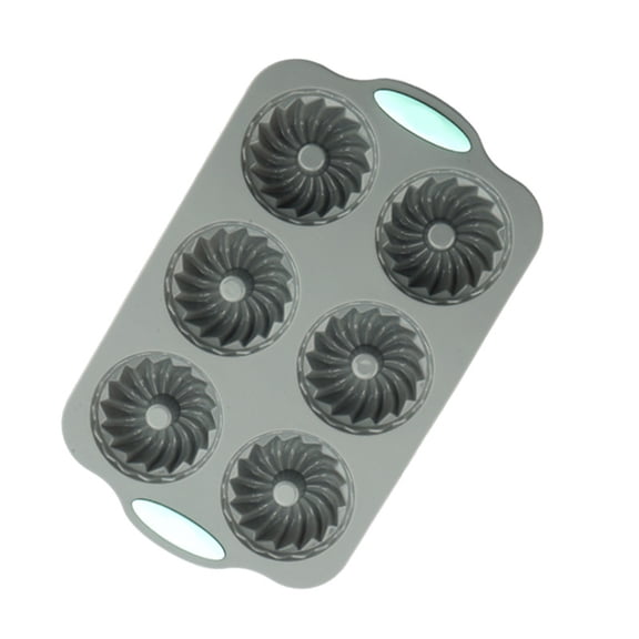 Kchsji Wreath Ice Christmas Shaped Silicone Baking Mold High-Temperature Resistant Flexible Non-Stick Reusable Kitchen Pan for Cakes,Brownies,Muffins,Desserts,and Convenient Storage Use