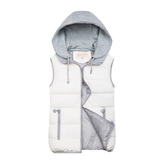 Kcodviy 10 Colors Women Autumn Winter Warm Coat Vest Wadded Jacket Women Zip Mountain Headwear Jacket Women Casual Women Jacket Night Light Jacket Jackets With Hood For Women Wor