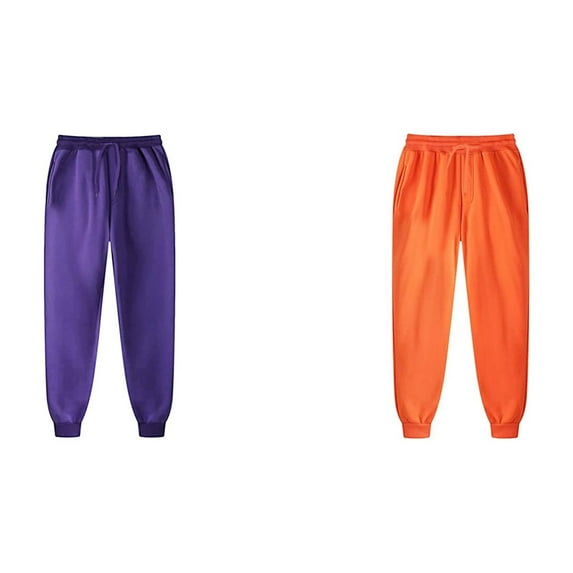 Kcodviy 2 Pcs and Autumn Leisure and Women Summer Pants Solid Winter Trousers Pants House 6 Color Men Women Men's Mens Workout Pants with Pockets Pants