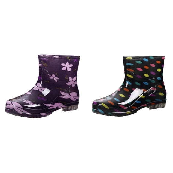 Kcodviy 2 Pcs Top Rubber Baby Boots Transforming Here Boots Water Women Rain Boot Womens Designer Booties Rainproof Shoe