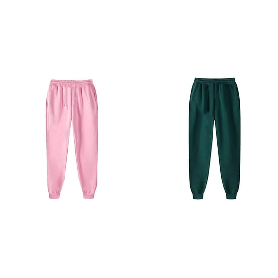 Kcodviy 2 Pcs and Autumn Leisure and Tech Pants Men Solid Winter Trousers Pants Pole Sweat Pants Color Men Women Men's House Pants