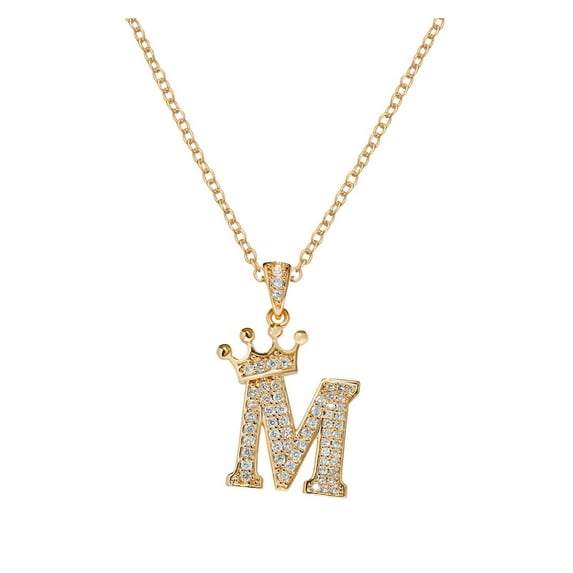 Kcodviy 26 English Letters Full Pendant Necklace For Women Rhinestone Necklaces For Women A Z 26 Alphabet Initial Necklaces For s Womens Choker Necklaces Stone Nec