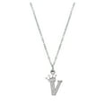 thumbnail image 1 of Kcodviy 26 English Letters Full Pendant Necklace For Women Rhinestone Necklaces A Z 26 Alphabet Initial Necklaces For s Heart Pendant Necklace Stone Necklac, 1 of 9